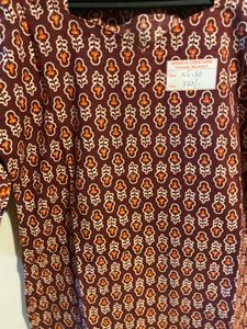 Maroon Printed short Top