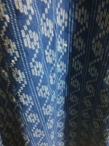 Blue Patterned Cotton Kurta