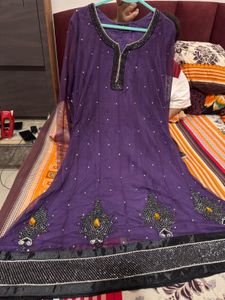 Embellished Purple  3 piece
