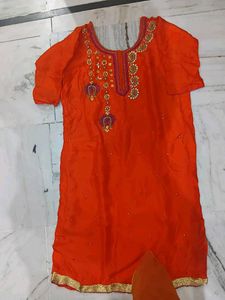 Beautiful Orange Kurta Set