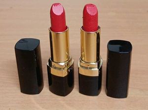 Avon 2 Gold Shine Red Lipsticks