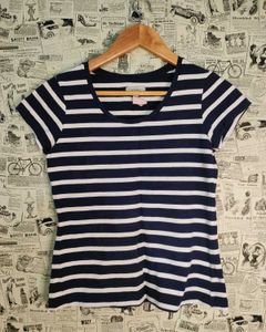 Classic Navy & White Striped T-Shirt