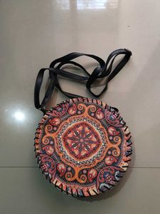 Round Mandala Sling Bag