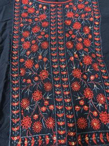 Blue Embroidered Kurta