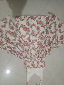 Floral Jumpsuit with Pink Top