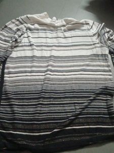 white and black oversized T-Shirt