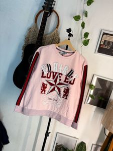 Ed hardy Pink Graphic Sweatshirt