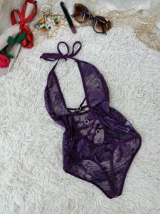 Sheer Lace Teddy Bodysuit