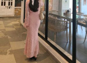 Elegant savana Pink Lace Dress [XS size]