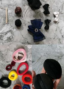 Set of Hair tie,Clip, Puf