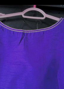 Purple Silk Kurta