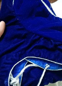 Blue Velvet Blouse