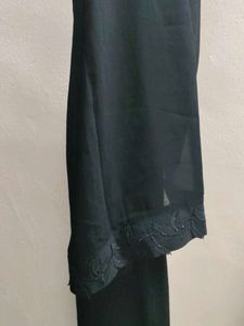 Elegant Black Abaya with Embellishments