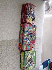 Set of 3 pokemon tin box