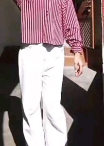 Chic Striped Button-Up Shirt🍉