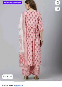 Pretty pink kurta set with duppata