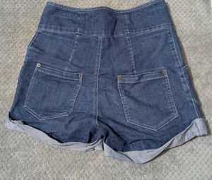High-Waisted Denim Shorts