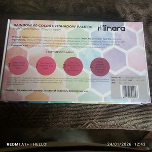 minara 60 colour eyeshadow palette
