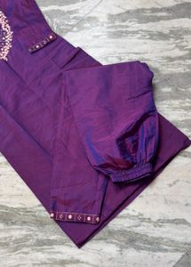 Elegant Purple Embroidered Kurta Set