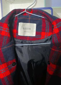 Red &amp; Blue Plaid Blazer