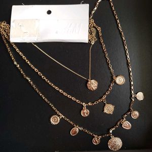 Combo Of Layered Coin Pendant Necklace