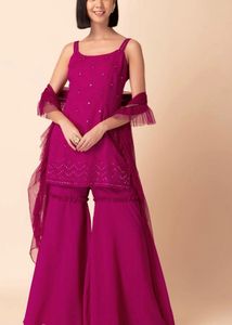 Elegant Red Kurta Set with Dupatta