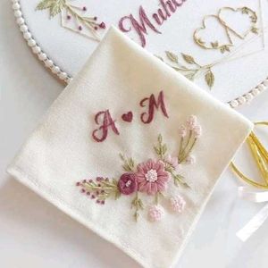 Embroidered Handkerchief Lovers Names