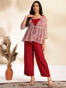 New Tranding Top Pants Co-order Set with Jacket
