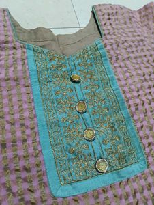 Stylish Pink Embroidered Kurta