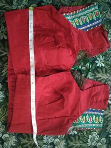 Net 2 Shade Heavy Work Sadi With Stich Blouse