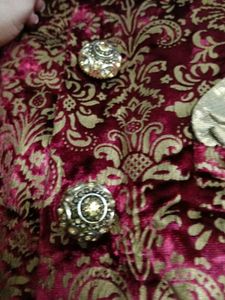 Men's Maroon Sherwani Set