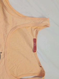 Peach Graphic Tank Top