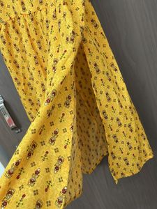 ketch branded new Yellow Printed Sundress