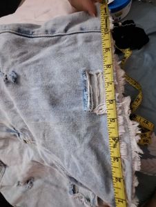 Distressed Denim Shorts