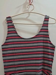 Striped Fit &amp; Flare Dress