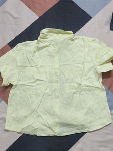 Pale Yellow Button-Up Shirt