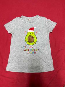 Grey Christmas Graphic Tee