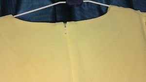 Women's Yellow Frock with pockets
