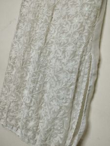 Floral Print shrug with embroidered Kurti