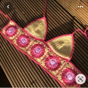 German Square  Bikini  Top