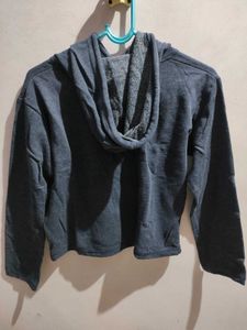 Blue Full Sleeves Hoodie With One Freebie😻💙