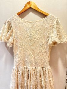 Elegant Lace Wrap Dress