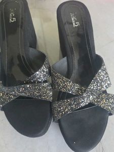 Sparkly Bow Sandals