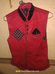 Red Nd Black Beautiful Modi Jacket For 8-10Years