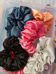 Satin Scrunchies Set 4