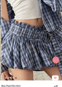 Blue Plaid co-ord set