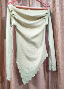 Stylish Off-Shoulder Long Sleeve Top