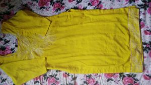 🎊Yellow Embellished Kurta set