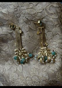 Gold18k Plated Drop Statement Earrings