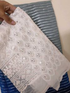 Elegant Blue Ombre Saree